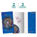 Load image into Gallery viewer, Winter Solstice Mandala Money Holder Card 2 Pack
