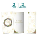 Load image into Gallery viewer, Winter Pine Wreath Money Holder Card 2 Pack
