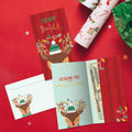 Load image into Gallery viewer, Merry Bright Reindeer Money Holder Card 2 Pack

