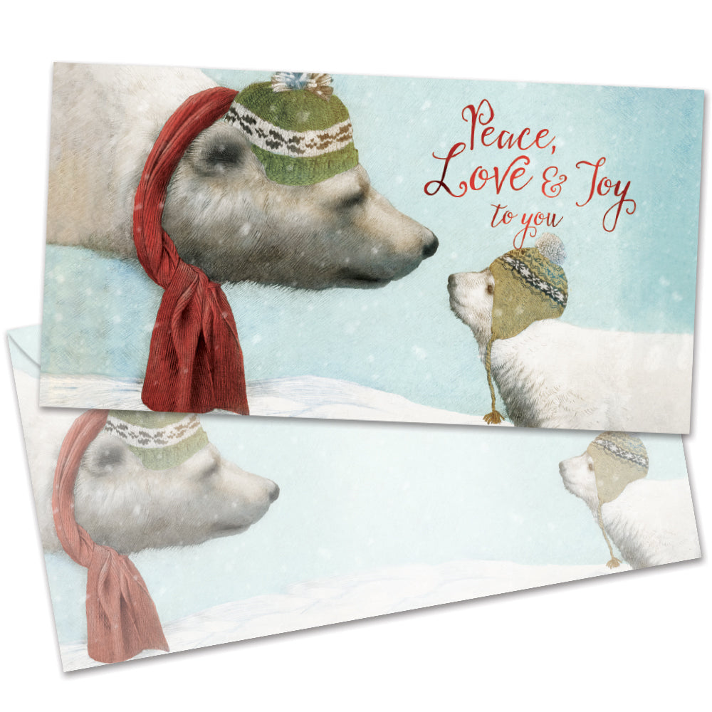 Peace Love Joy Money Holder Card 2 Pack