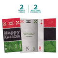 Load image into Gallery viewer, Batik Kwanzaa Money Holder Card 2 Pack
