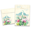 Load image into Gallery viewer, The cover of Tree-Free&#39;s Full Of Love card, along with its matching envelope.
