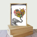 Load image into Gallery viewer, Love Elephant All Occasion 4x6 Bamboo Box Notecard Sets
