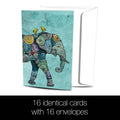 Load image into Gallery viewer, Elephant And Yellowbirds All Occasion 4x6 Bamboo Box Notecard Sets
