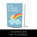 Load image into Gallery viewer, Sunshine And Rainbows All Occasion 4x6 Bamboo Box Notecard Sets
