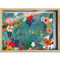 Load image into Gallery viewer, Congrats Flowers Vibrant Congrats 4x6 Bamboo Box Notecard Sets
