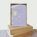 Load image into Gallery viewer, Woo Hoo Owl Congrats 4x6 Bamboo Box Notecard Sets
