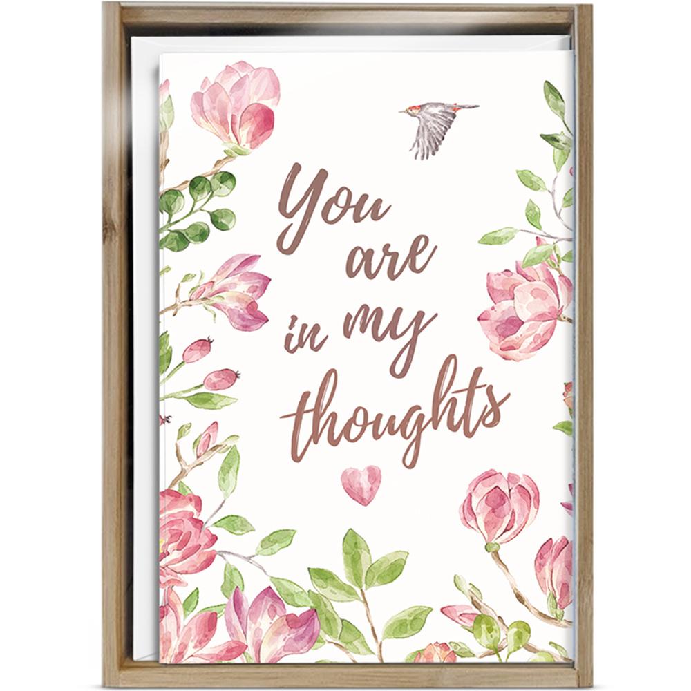 Simple Thoughts Sympathy 4x6 Bamboo Box Notecard Sets