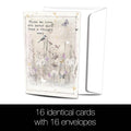 Load image into Gallery viewer, Just A Thought Away Sympathy 4x6 Bamboo Box Notecard Sets
