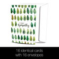 Load image into Gallery viewer, Sympathy Trees  Sympathy 4x6 Bamboo Box Notecard Sets
