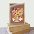 Load image into Gallery viewer, Autumn Flowers All Occasion 4x6 Bamboo Box Notecard Sets
