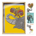 Load image into Gallery viewer, Elephant and Giraffe All Occasion All Occasion 4x6 Bamboo Box Notecard Sets
