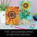 Load image into Gallery viewer, Sunflowers All Occasion All Occasion 4x6 Bamboo Box Notecard Sets
