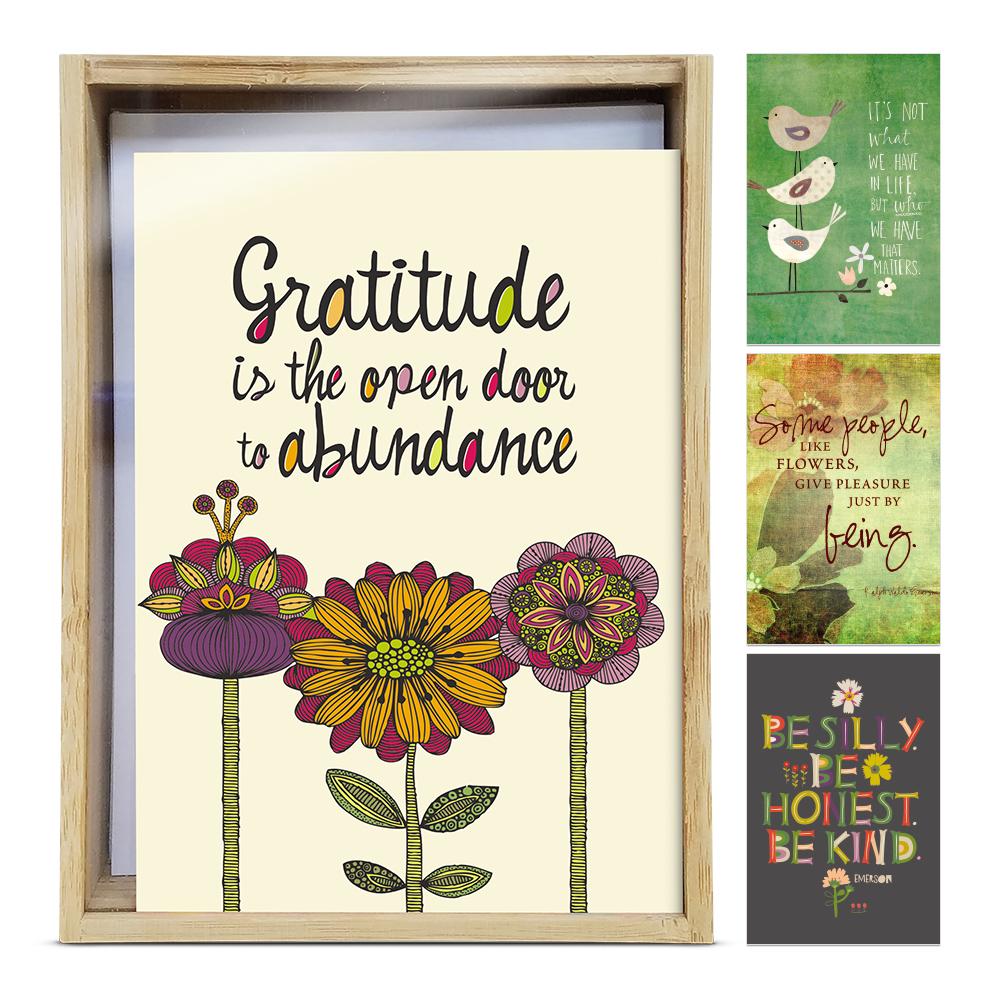 Be Kind All Occasion All Occasion 4x6 Bamboo Box Notecard Sets