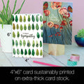 Load image into Gallery viewer, Floral Sympathy Sympathy 4x6 Bamboo Box Notecard Sets

