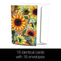 Load image into Gallery viewer, Sunflowers All Occasion 4x6 Bamboo Box Notecard Sets
