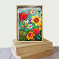 Load image into Gallery viewer, Vibrant Wildflowers All Occasion 4x6 Bamboo Box Notecard Sets
