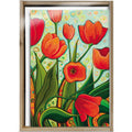 Load image into Gallery viewer, Bright Tulips All Occasion 4x6 Bamboo Box Notecard Sets
