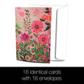 Load image into Gallery viewer, Pink Wildflowers All Occasion 4x6 Bamboo Box Notecard Sets

