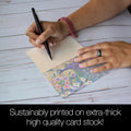 Load image into Gallery viewer, Peacock with Florals All Occasion 4x6 Bamboo Box Notecard Sets
