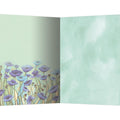 Load image into Gallery viewer, Blue Painted Flowers All Occasion 4x6 Bamboo Box Notecard Sets
