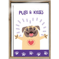 Load image into Gallery viewer, Pugs and Kisses All Occasion 4x6 Bamboo Box Notecard Sets
