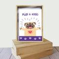 Load image into Gallery viewer, Pugs and Kisses All Occasion 4x6 Bamboo Box Notecard Sets
