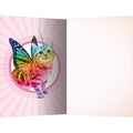 Load image into Gallery viewer, Rainbow Unicorn All Occasion 4x6 Bamboo Box Notecard Sets
