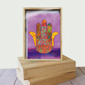 Load image into Gallery viewer, Hamsa Blessings All Occasion 4x6 Bamboo Box Notecard Sets
