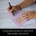 Load image into Gallery viewer, Hamsa Blessings All Occasion 4x6 Bamboo Box Notecard Sets
