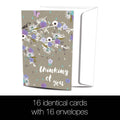 Load image into Gallery viewer, Thoughts And Flowers All Occasion 4x6 Bamboo Box Notecard Set
