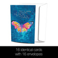 Load image into Gallery viewer, Caterpillar Butterfly  All Occasion 4x6 Bamboo Box Notecard Sets
