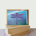 Load image into Gallery viewer, Dragonfly Print  All Occasion 4x6 Bamboo Box Notecard Sets

