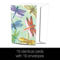 Load image into Gallery viewer, Dragonflies All Occasion 4x6 Bamboo Box Notecard Sets
