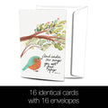 Load image into Gallery viewer, Under His Wings All Occasion 4x6 Bamboo Box Notecard Sets

