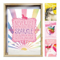 Load image into Gallery viewer, Rainbows and Unicorns All Occasion 4x6 Bamboo Box Notecard Sets
