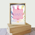 Load image into Gallery viewer, Rainbows and Unicorns All Occasion 4x6 Bamboo Box Notecard Sets
