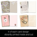 Load image into Gallery viewer, Thoughts And Flowers All Occasion 4x6 Bamboo Box Notecard Assortment Set
