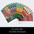 Load image into Gallery viewer, Vibrant Florals All Occasion 4x6 Bamboo Box Notecard Sets
