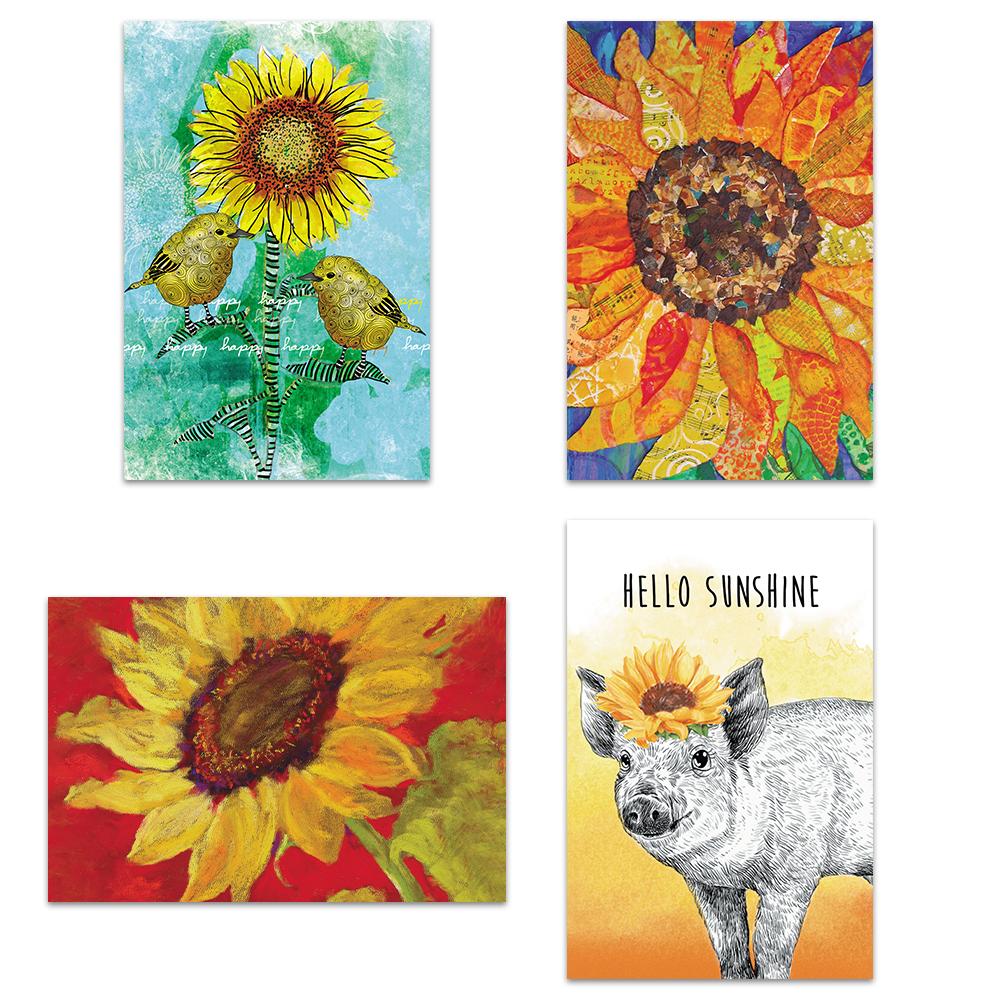 Sunflowers All Occasion 4x6 Blank Notecard  Assortment