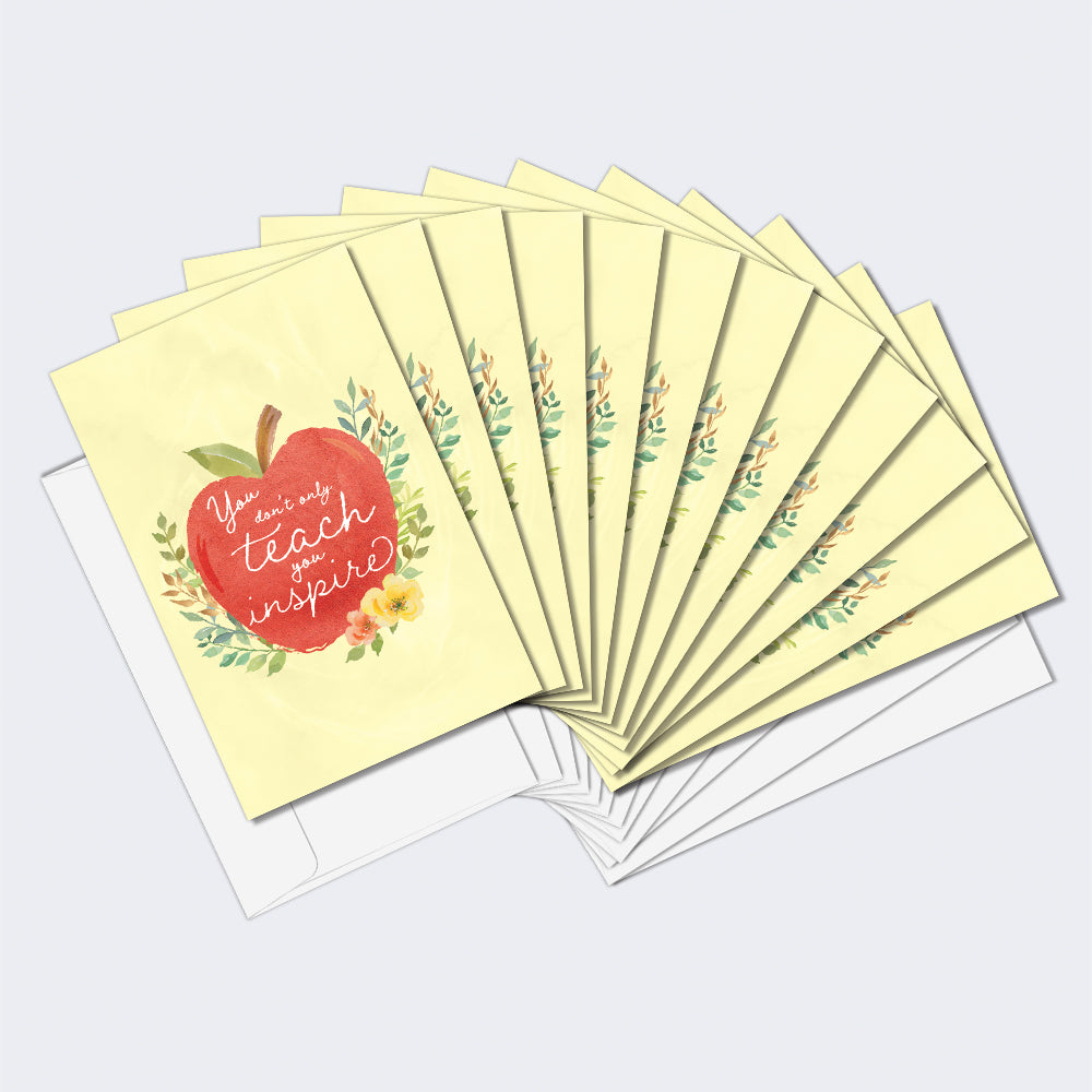 You Inspire 12 Pack Notecards