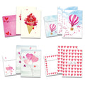 Load image into Gallery viewer, Watercolor Hearts Valentine&#39;s Day 8 Pack
