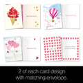 Load image into Gallery viewer, Watercolor Hearts Valentine&#39;s Day 8 Pack
