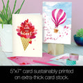 Load image into Gallery viewer, Watercolor Hearts Valentine&#39;s Day 8 Pack
