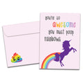 Load image into Gallery viewer, Poop Rainbows Single Card
