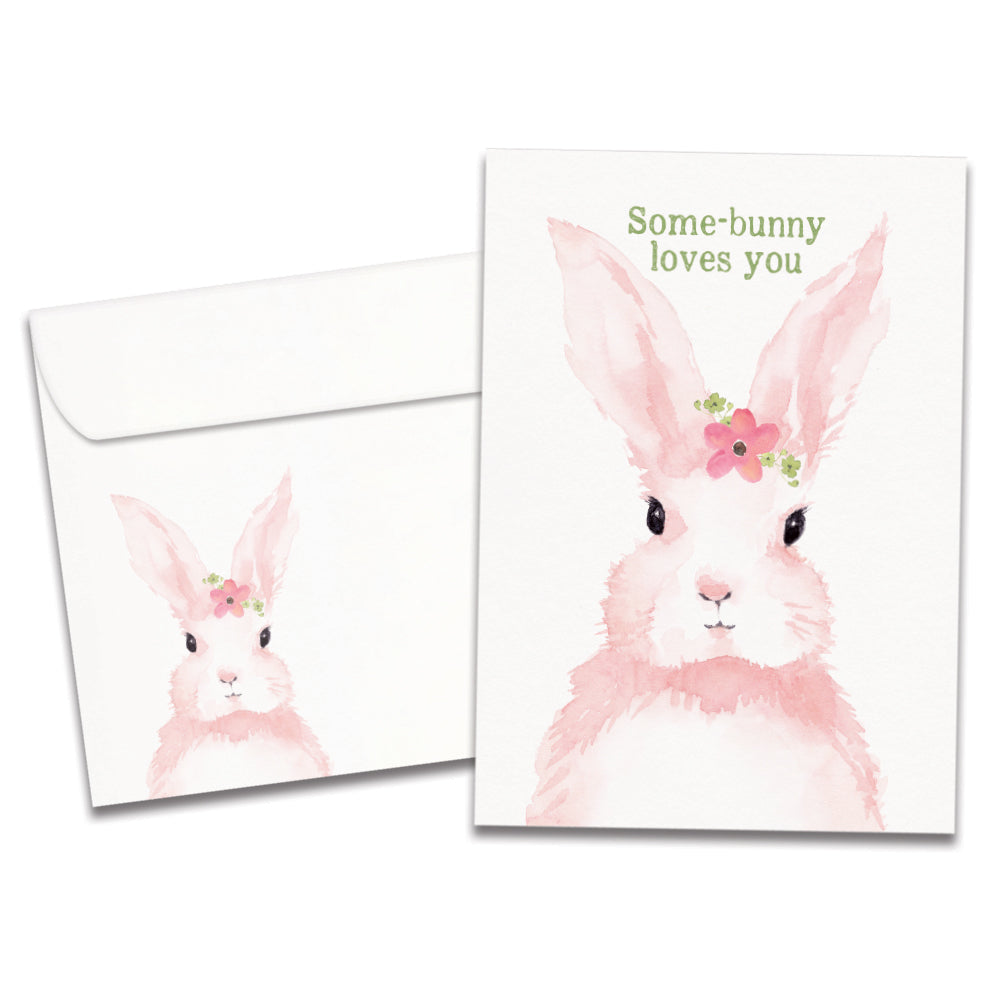 Pink Bunny Single Card