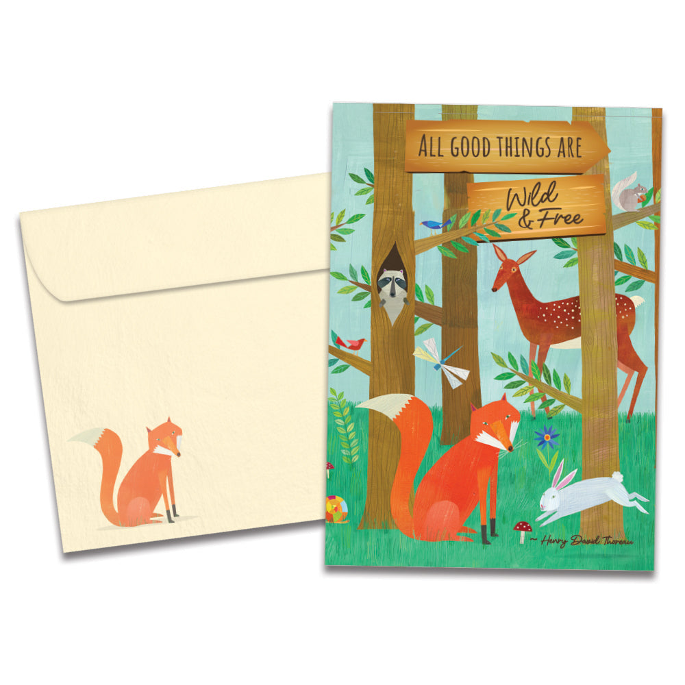 Wild and Free Woodland Single Card