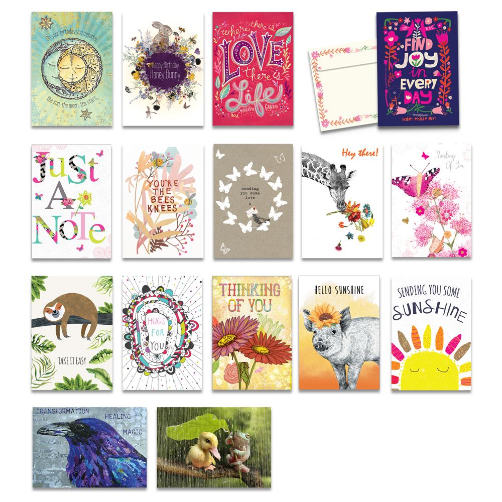Thinking of You Card Assorted 16 pack