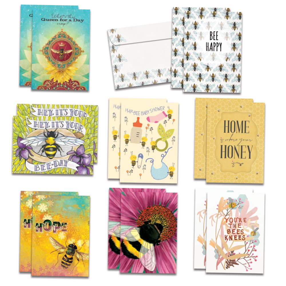 The Bees Knees All Occasion Card Assorted 16 pack