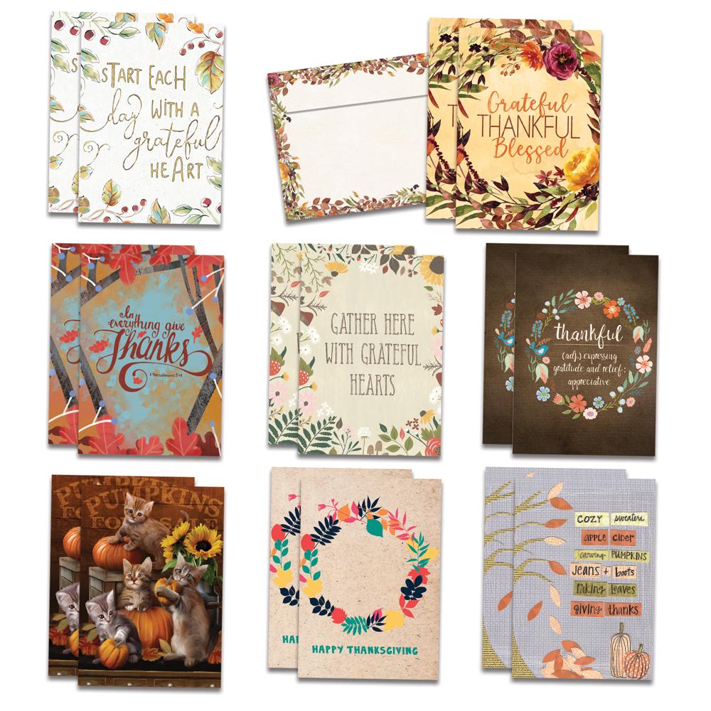For Seasons of Gratitude and Thanksgiving Card Assorted 16 pack